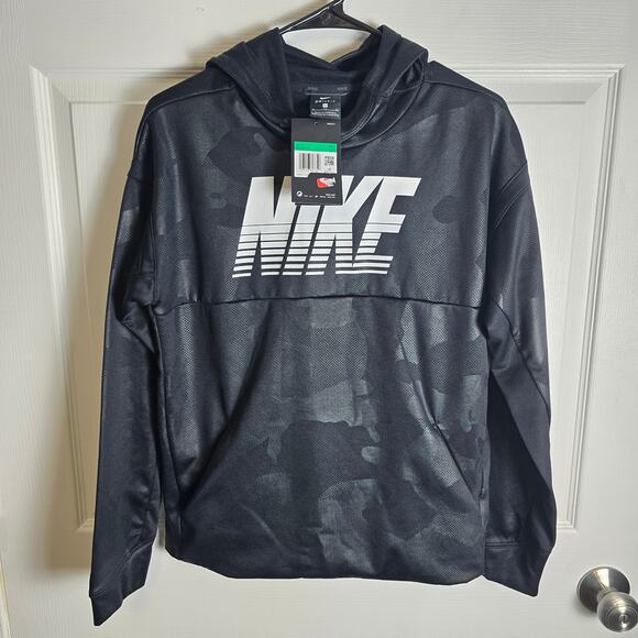 Nike Other - Nike Dri-Fit Hoodie Camo Black-Boys XL